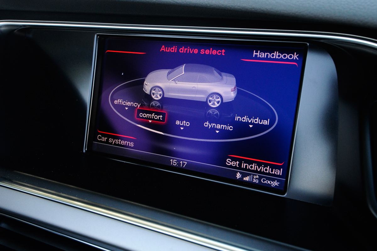 Audi A5 Cabriolet display