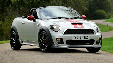 MINI JCW Roadster front three-quarters