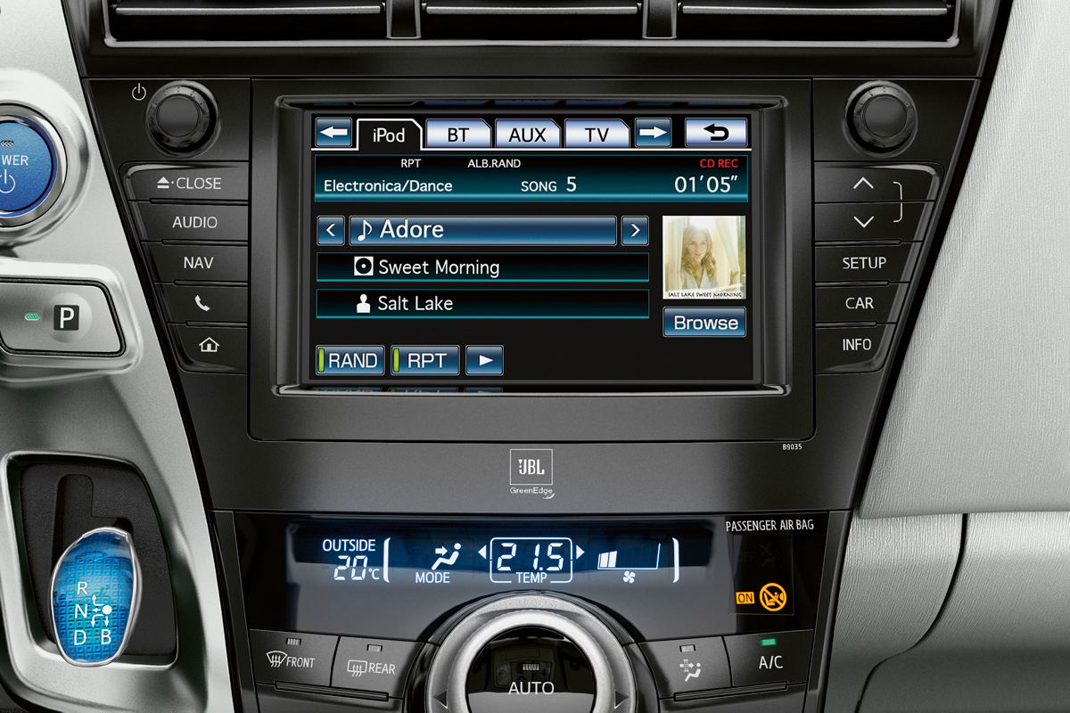 Toyota Prius+ interface