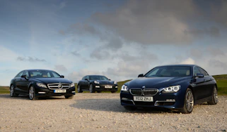 BMW 640d Gran Coupe vs rivals group shot