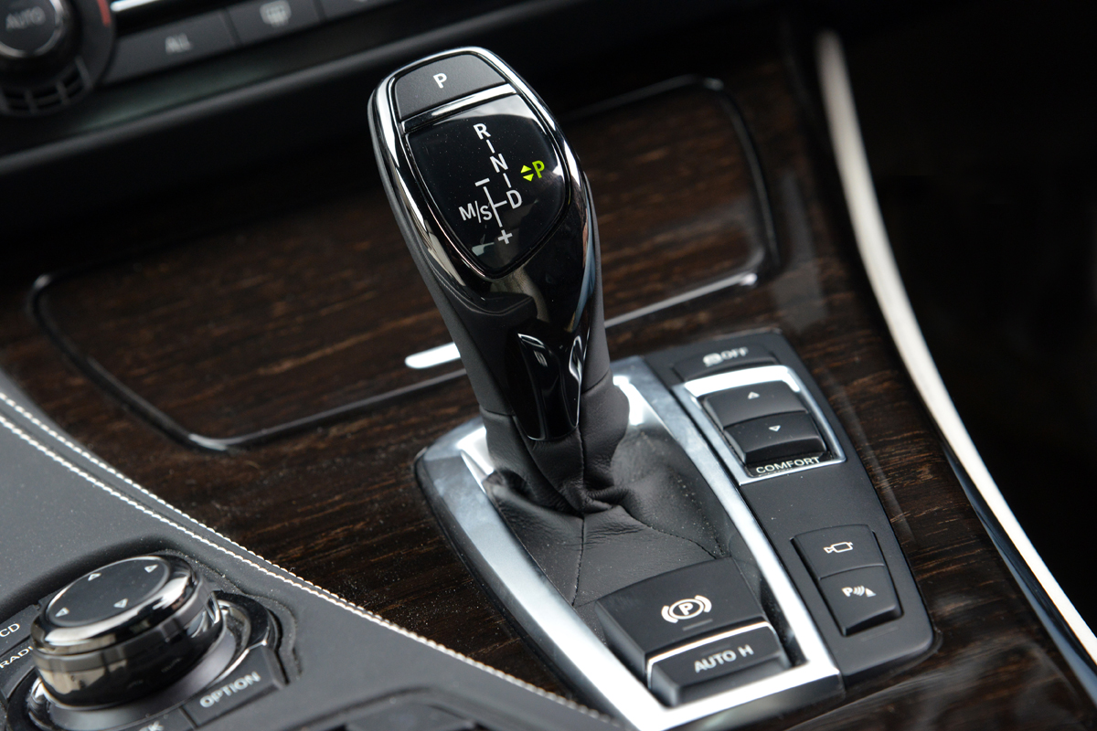 BMW 640d Gran Coupe gear stick