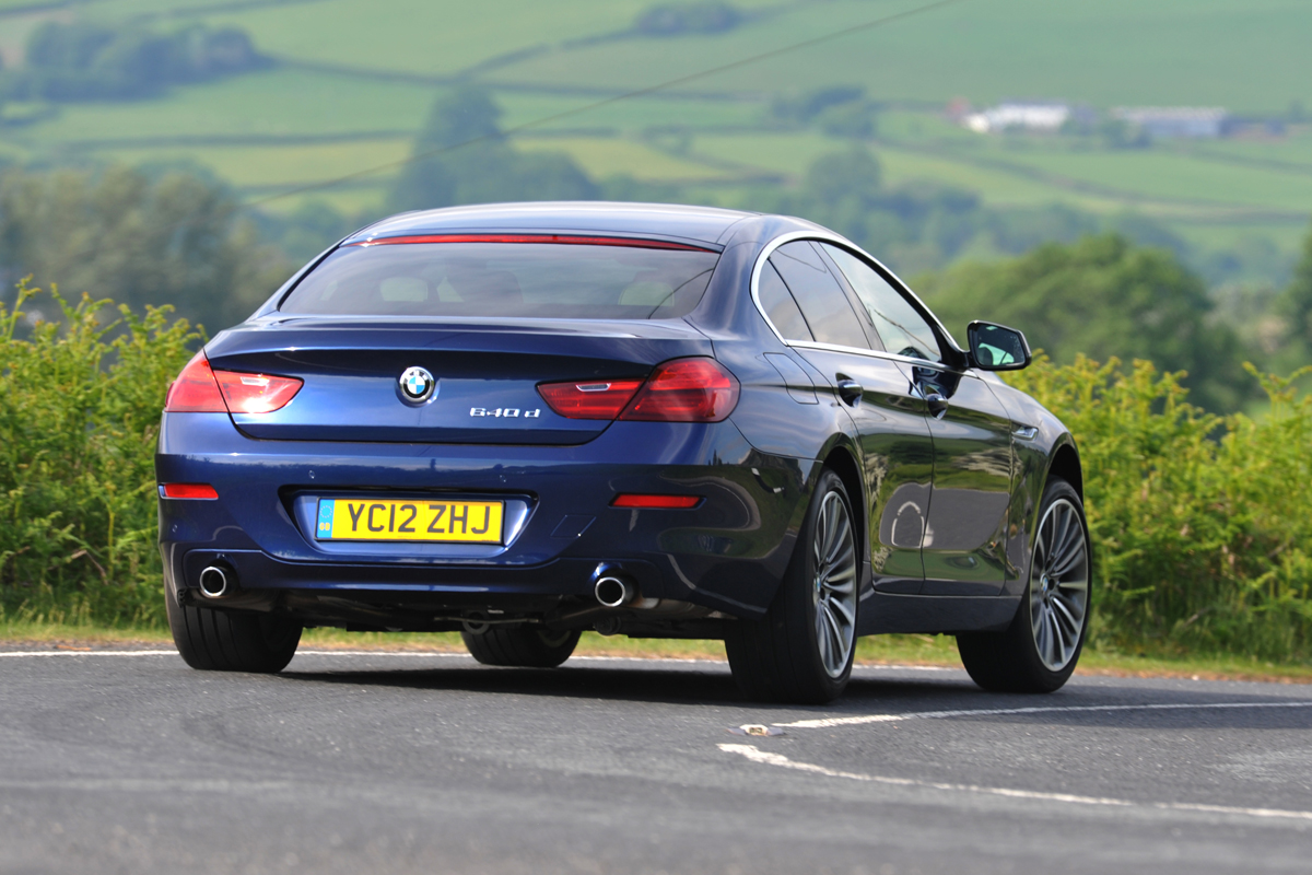 BMW 640d Gran Coupe rear tracking