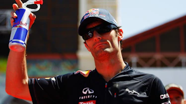 Mark Webber on the grid
