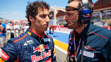 Daniel Ricciardo on the grid