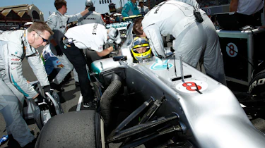 Nico Rosberg on the grid