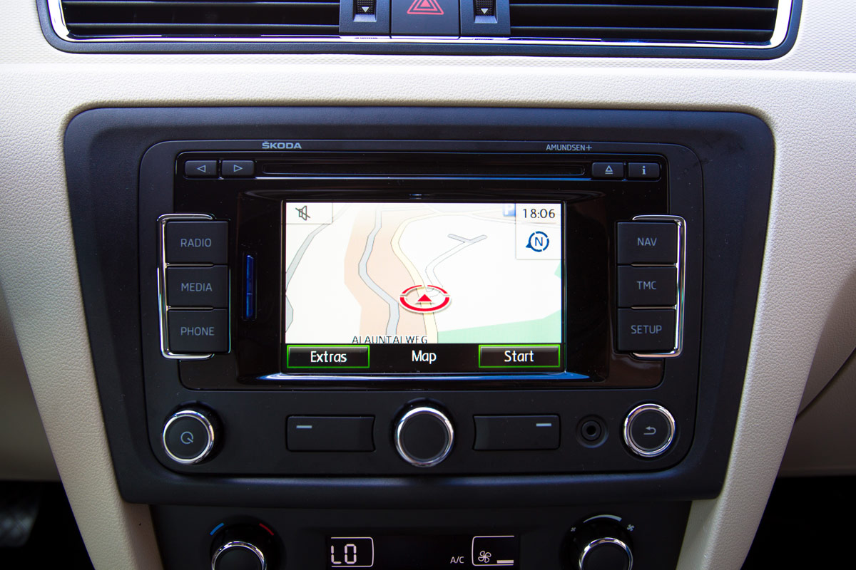 Skoda Rapid display