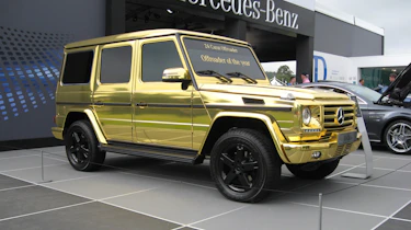 Gold Mercedes G-Wagen