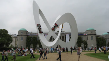 Lotus statue Goodwood House