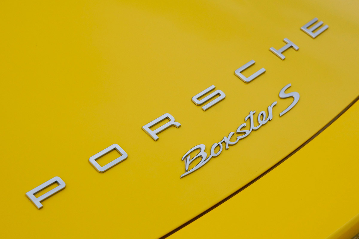Porsche Boxster S badge