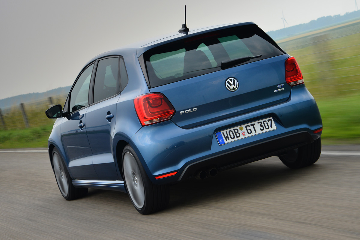 VW Polo Blue GT rear tracking
