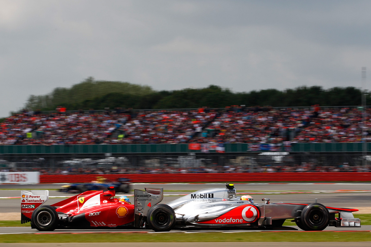 Fernando Alonso and Lewis Hamilton