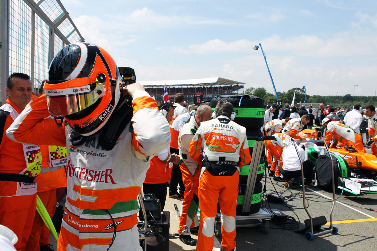 Nico Hulkenberg on the grid