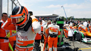 Nico Hulkenberg on the grid