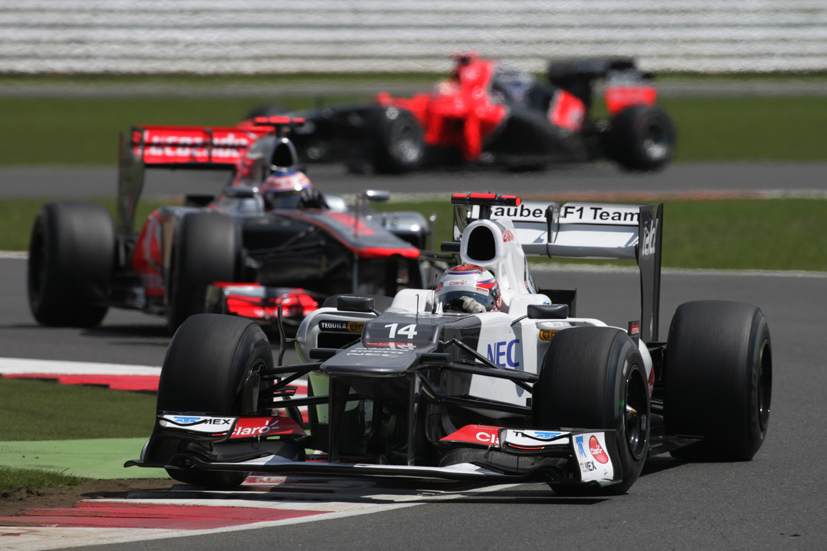 Kamui Kobayashi and Jenson Button