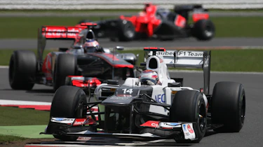 Kamui Kobayashi and Jenson Button