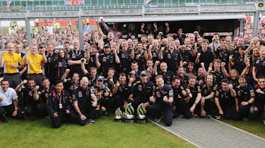 Red Bull celebrate