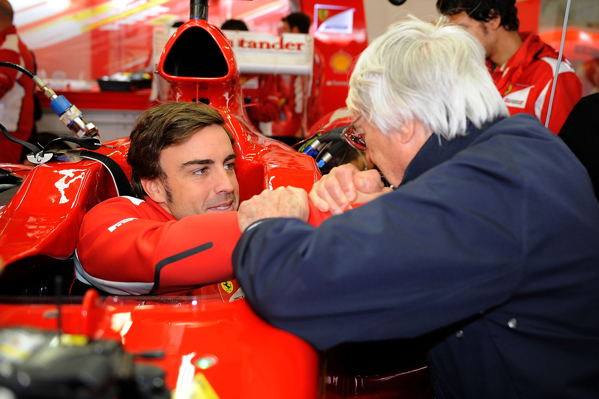 Fernando Alonso and Bernie Ecclestone