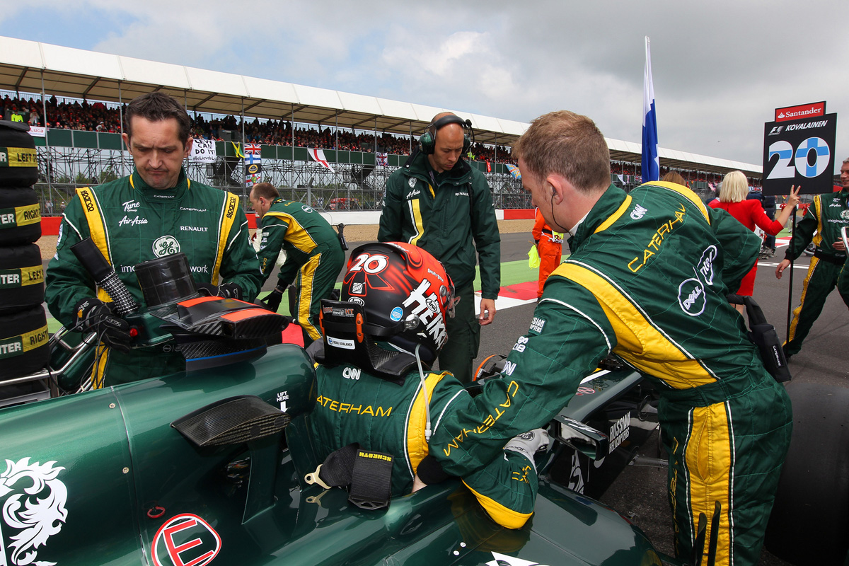 Heikki Kovalainen on the grid