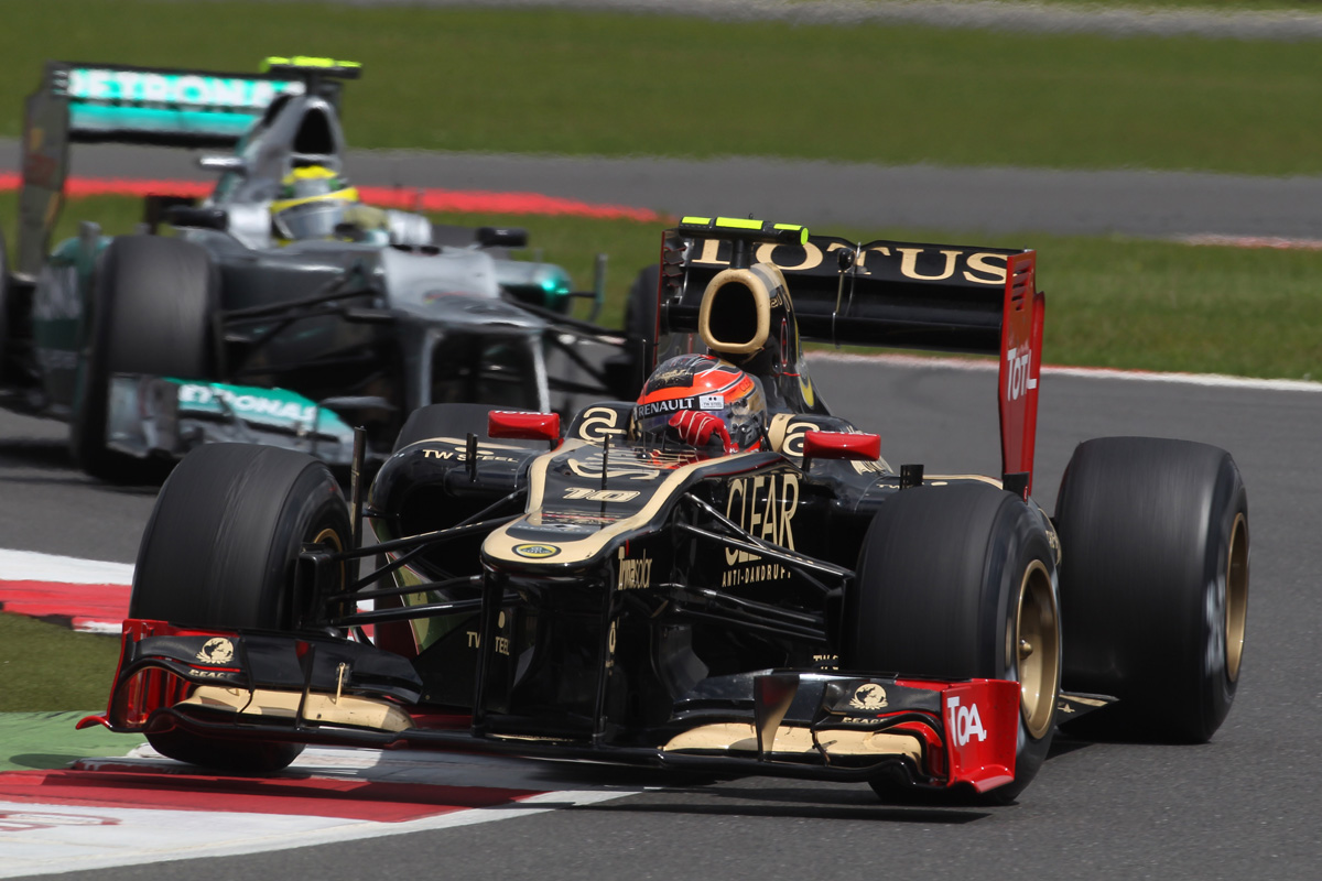 Romain Grosjean and Nico Rosberg