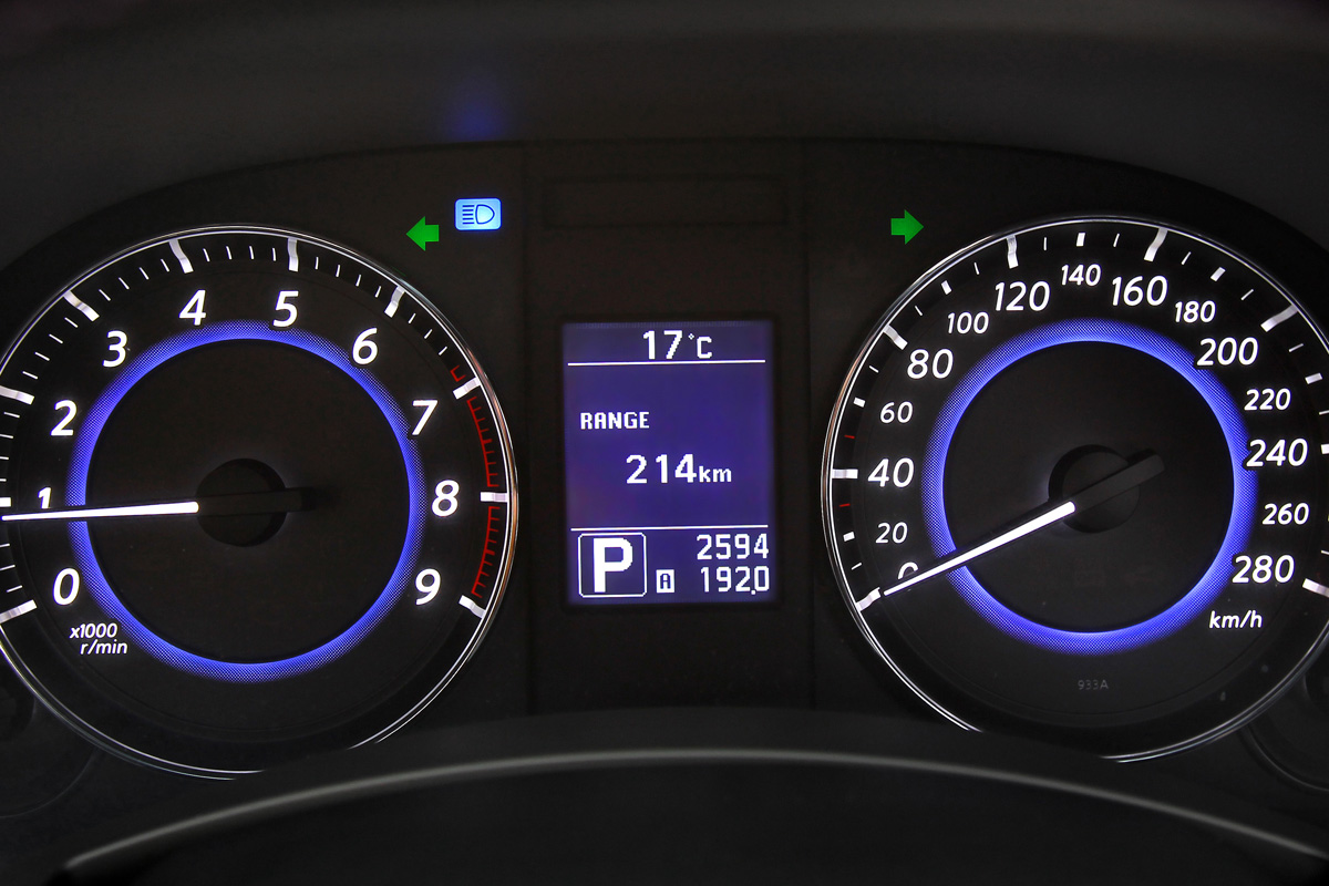 Infiniti FX Vettel dials
