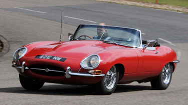 Jaguar E-Type front cornering