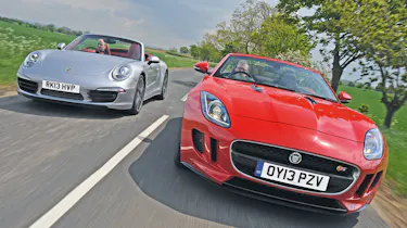 Jaguar F-Type vs Porsche 911 Cabriolet