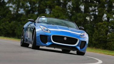Jaguar Project 7 cornering