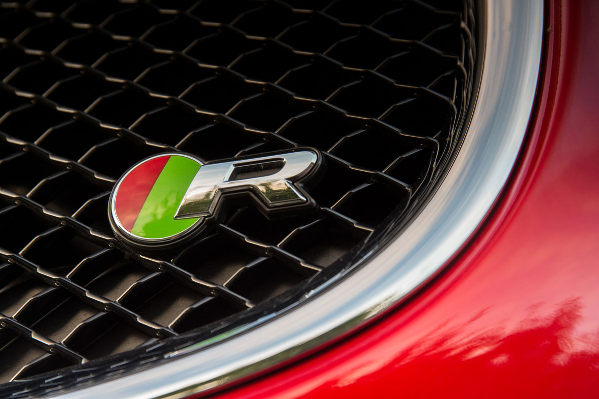 Jaguar XJR R badge detail