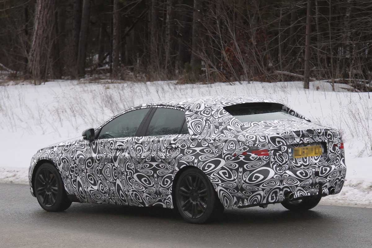 Jaguar XS rear spy shot