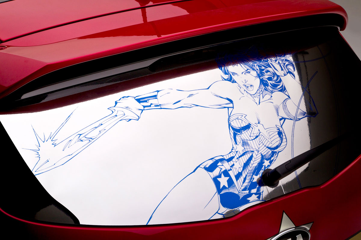 Kia Sportage Wonder Woman detail