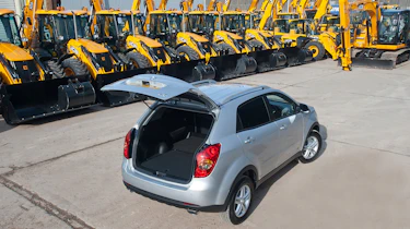 Korando CSX with bootlid open