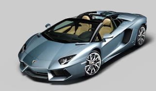 Lamborghini Aventador Roadster front action