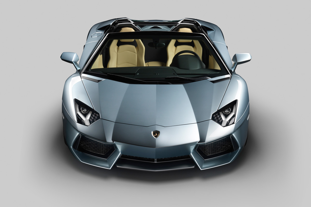 Lamborghini Aventador Roadster driving