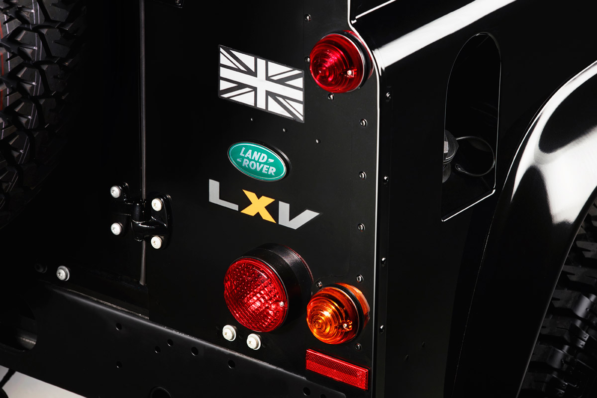 Land Rover Defender LXV badge
