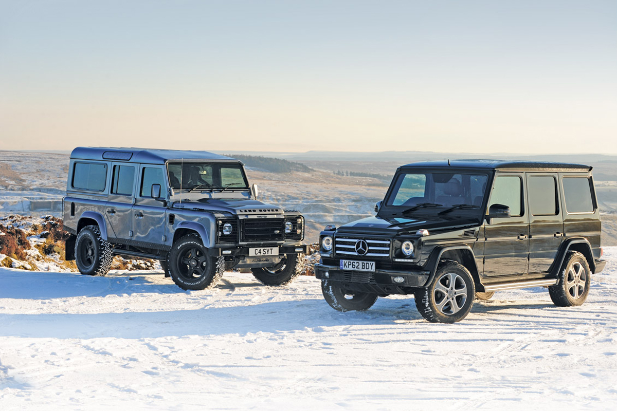 Land Rover Twisted Defender vs Mercedes G-Class