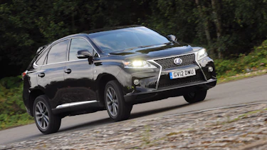 Lexus RX 450h F-Sport cornering