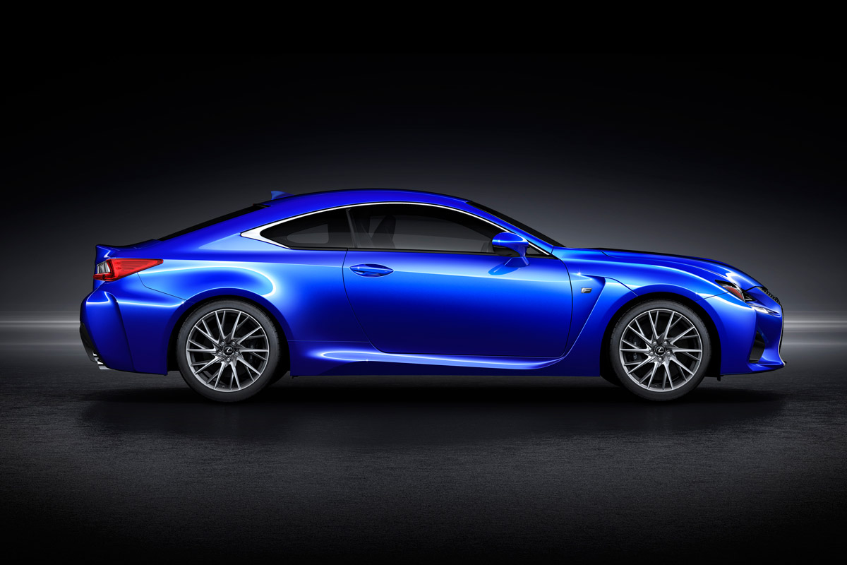 Lexus RC F V8 coupe side 2