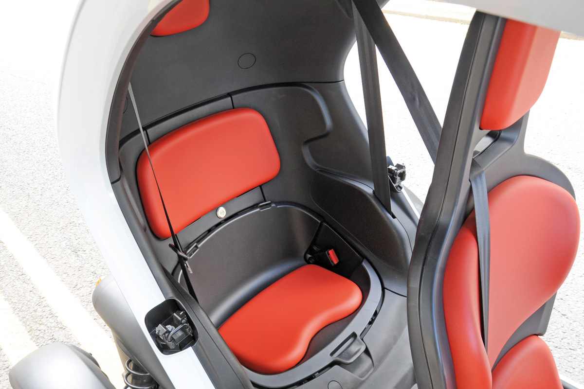 Renault Twizy rear seat