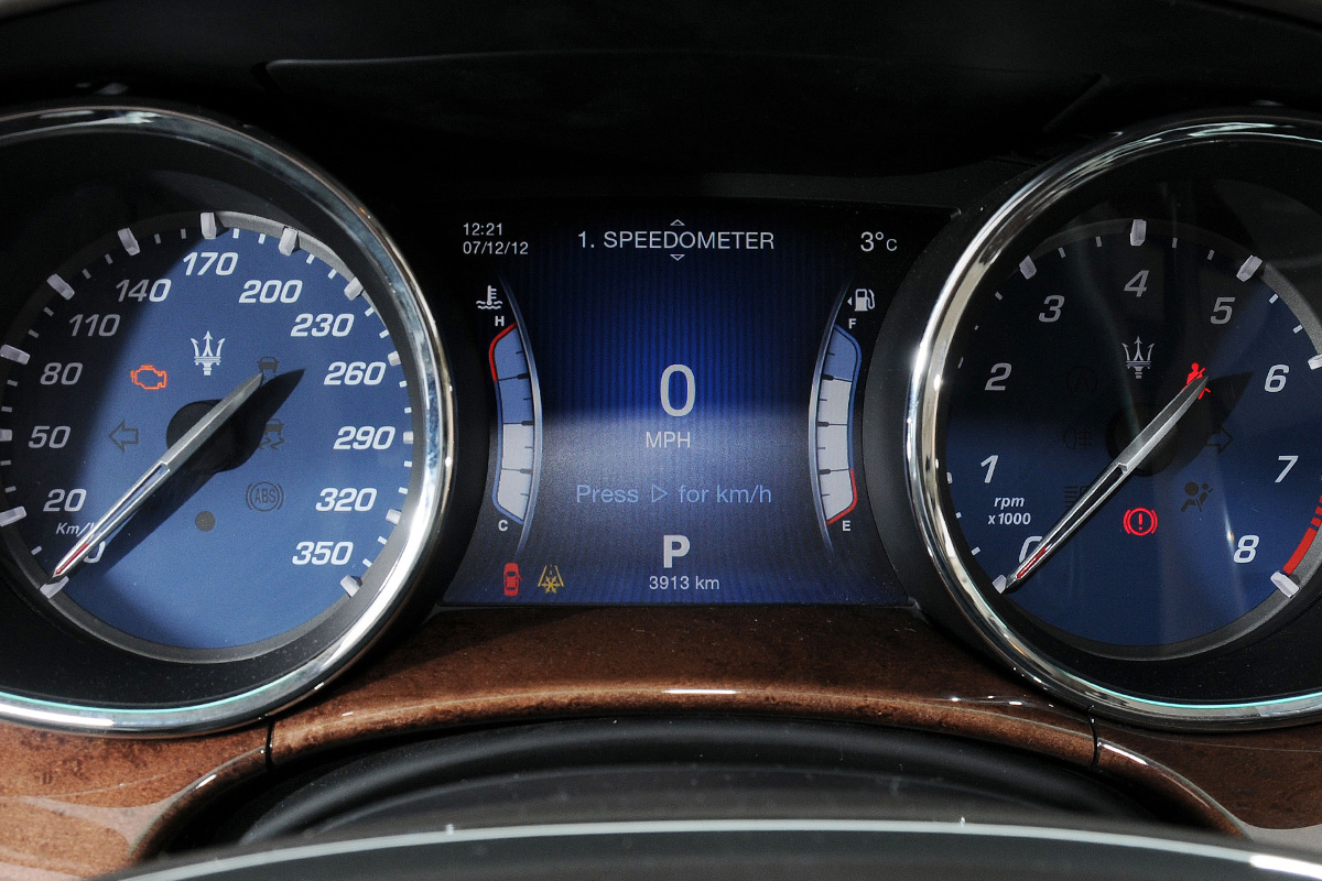 Maserati Quattroporte dials