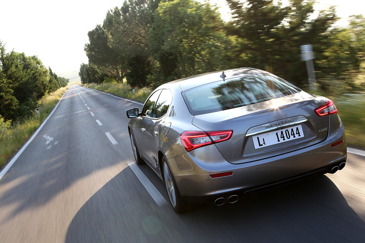 Maserati Ghibli rear three quarters