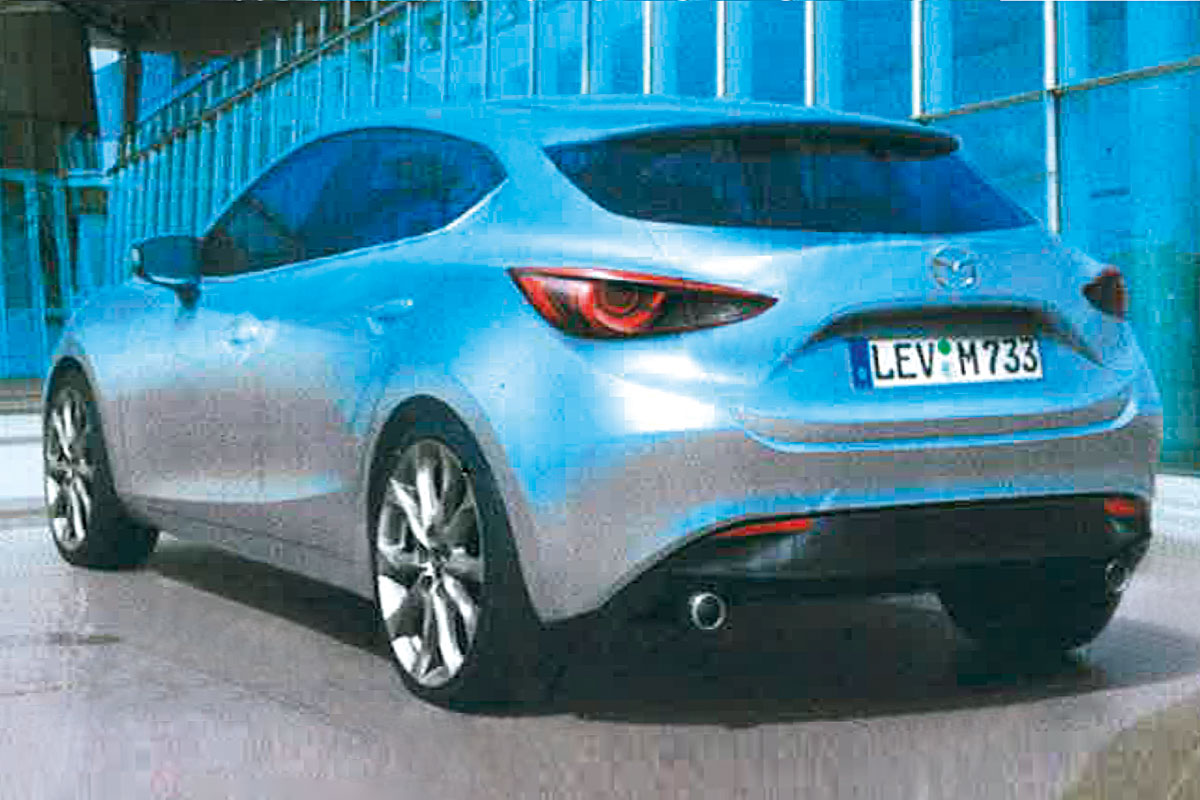 Leaked Mazda 3 rear static