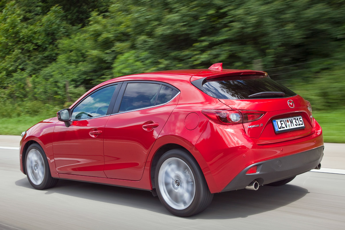 Mazda 3 rear three quarters