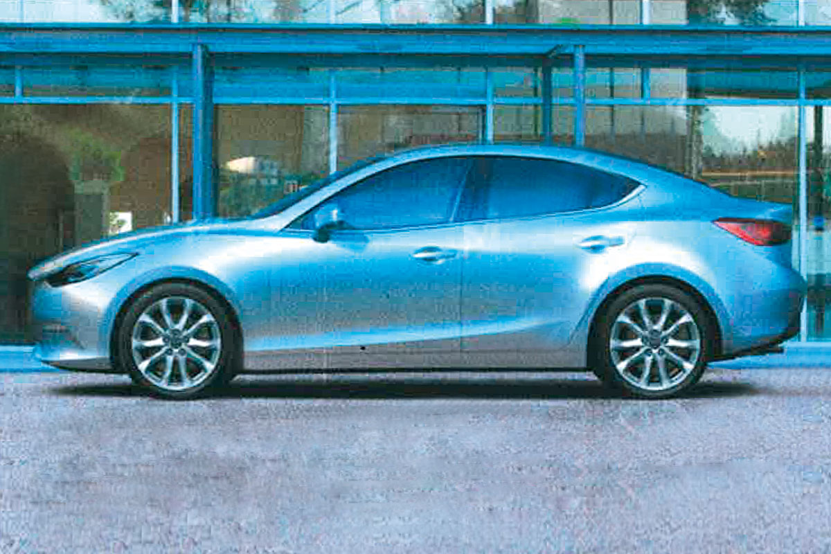 Leaked Mazda 3 saloon static