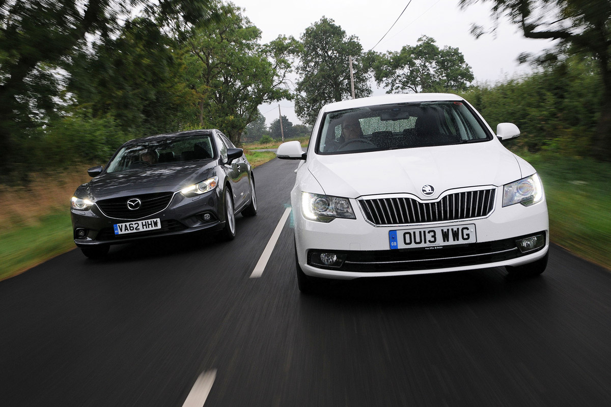 Mazda 6 vs Skoda Superb 2013 header