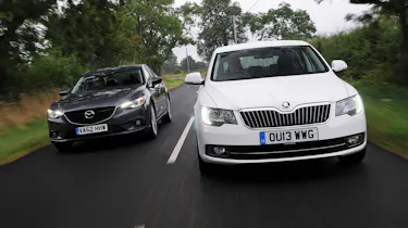Mazda 6 vs Skoda Superb 2013 header