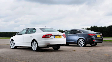 Mazda 6 vs Skoda Superb 2013 rear