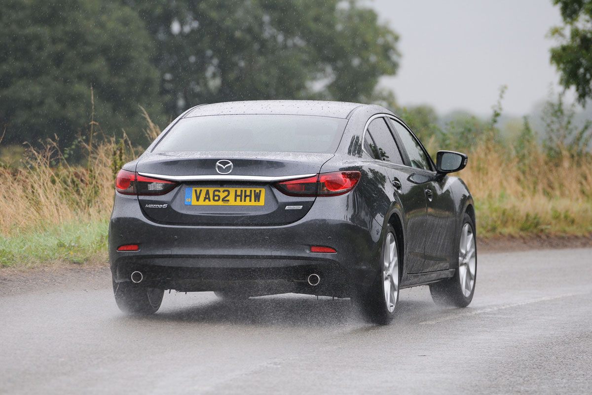 Mazda 6 saloon 2013 rear action