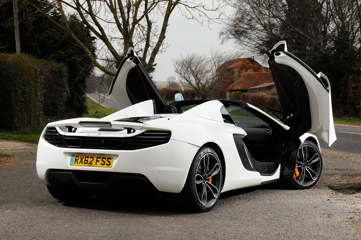 McLaren 12C Spider doors open