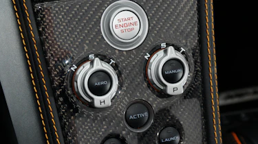 McLaren 12C Spider start button