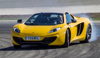 mclaren 12c spider in yellow